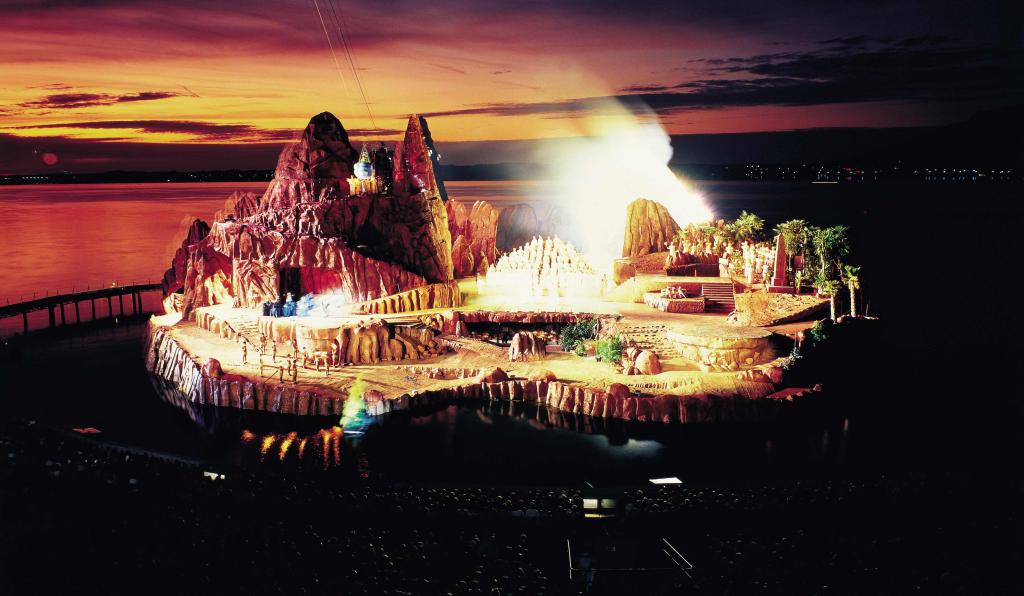 Die Zauberflöte-Seebühne-Bregenzer Festspiele-Bühnenbild