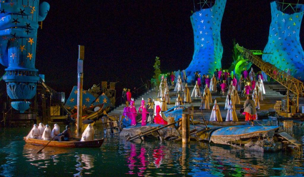 AIDA - Seebühne - Bregenzer Festspiele - Bühnenbild Detailansicht mit Boot